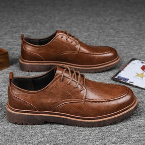 Sapato Masculino de Couro Casual com Cadarço SrJon