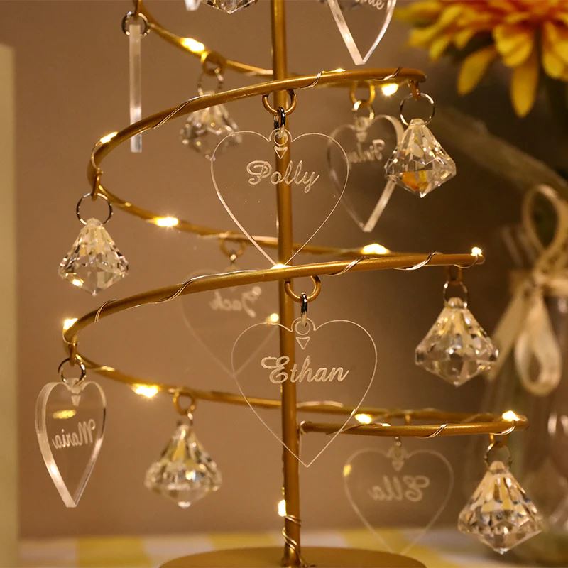 Árvore de Natal Cristal Personalizada AzenStoree 