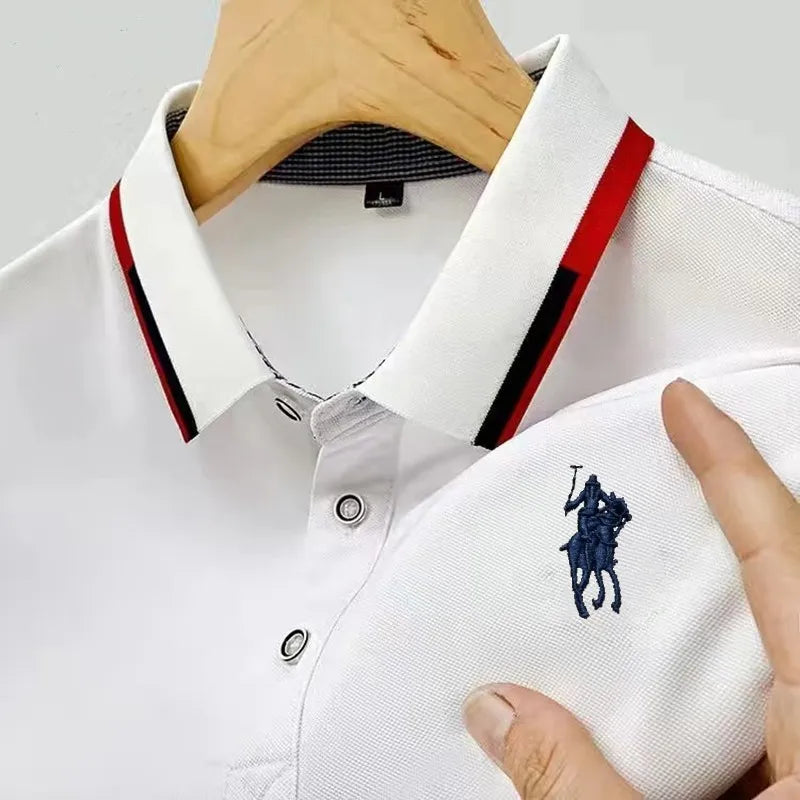 Camisa Masculina Polo Casual Simples Manga Curta - Lojas Azen