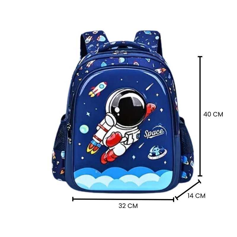 Mochila Escolar Infantil de Desenhos Animados com Grande Capacidade