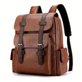 Mochila Executiva Masculina Retro em Couro