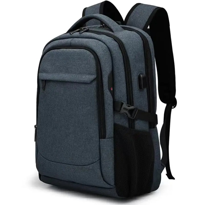 Mochila Executiva Unissex - Notebook 17'', Impermeável e Porta USB