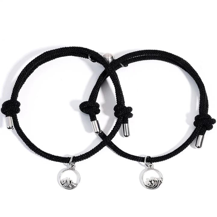 Pulseira Laços Infinitos AzenStoree Preto 