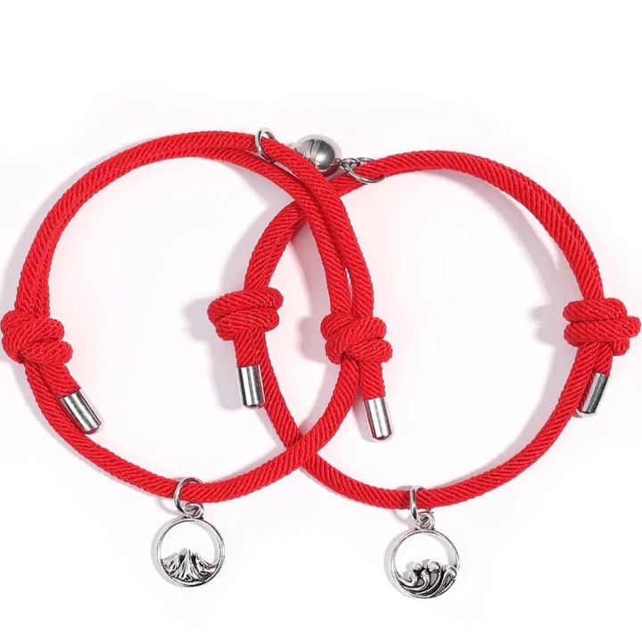 Pulseira Laços Infinitos AzenStoree Vermelho 