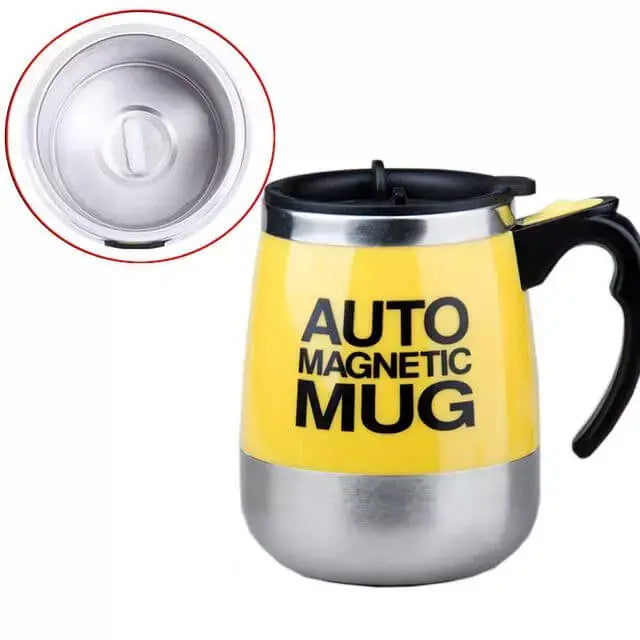 Caneca Magnética MixerMAX Caneca Mixer Termica - Cozinha 001 | Destaque AzenStoree Amarelo 