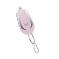 Chaveiro Carregador Portátil 2 em 1 - ChargerMAX chaveiro recarregador AzenStoree Rosa iPhone 