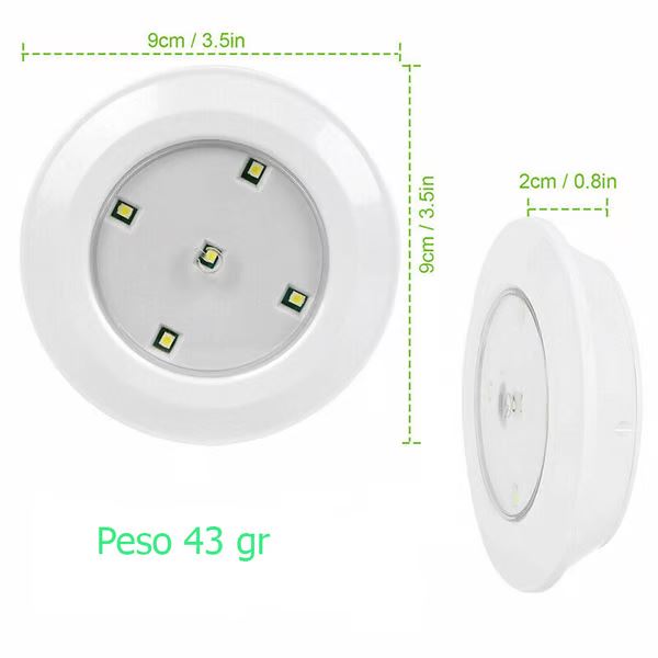 Compre 3 Leve 6 Lâmpadas de Led - Sem Fio Com Controle Remoto casa e cozinha 26 AzenStoree 