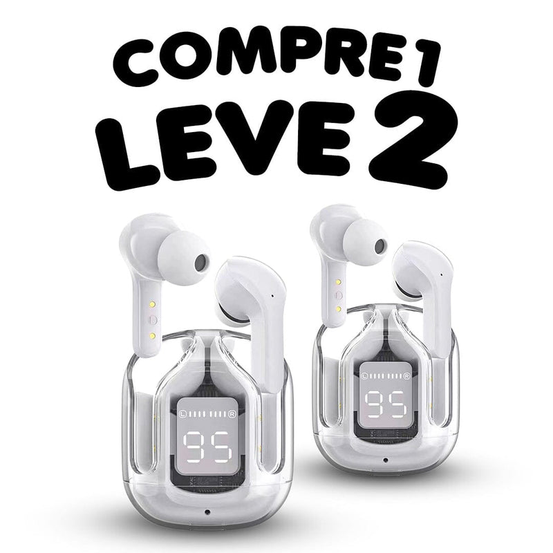 Fone Sem Fio AirPro [COMPRE 1 LEVE 2] Fone Sem Fio Air Pulse Pro AzenStoree Branco 