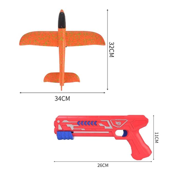 Kit Completo Lançador de Avião + Avião AeroSpeed infantil 18 AzenStoree 