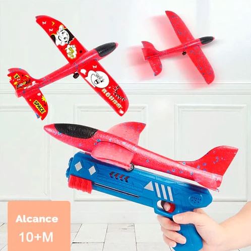 Kit Completo Lançador de Avião + Avião AeroSpeed infantil 18 AzenStoree 