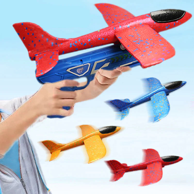 Kit Completo Lançador de Avião + Avião AeroSpeed infantil 18 AzenStoree 