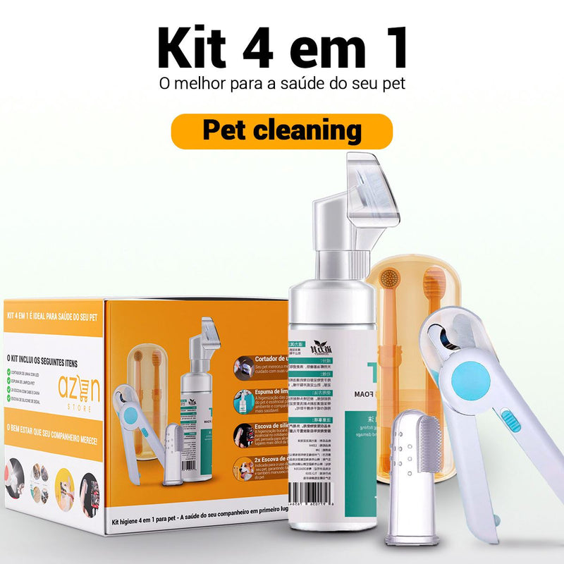 Kit PetCleaning 4 em 1 AzenStoree 