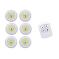 Lâmpadas de Led - Sem Fio Com Controle Remoto (COMPRE 3 E LEVE 6 UNIDADES) casa e cozinha 26 AzenStoree Kit 6 Lâmpadas Luz Branca 