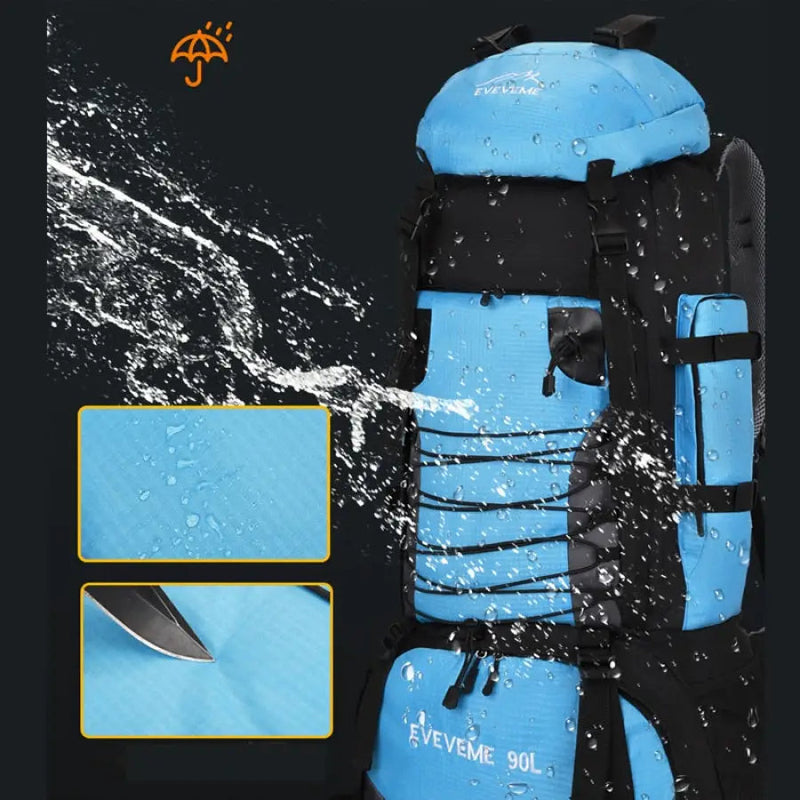 Mochila Impermeável para Camping e Trilha Cargueira 90L - Full Mountain™ ES05 Vendido e entregue por 