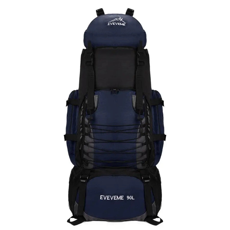 Mochila Impermeável para Camping e Trilha Cargueira 90L - Full Mountain™ ES05 Vendido e entregue por Azul Escuro 