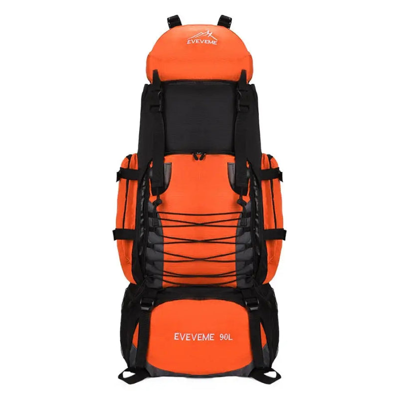 Mochila Impermeável para Camping e Trilha Cargueira 90L - Full Mountain™ ES05 Vendido e entregue por Laranja 