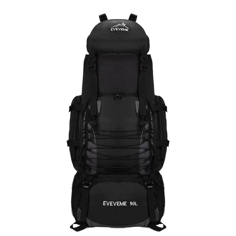 Mochila Impermeável para Camping e Trilha Cargueira 90L - Full Mountain™ ES05 Vendido e entregue por Preto 