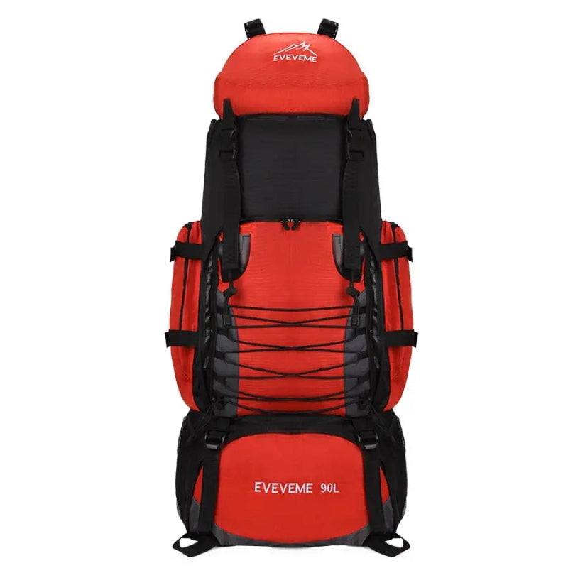 Mochila Impermeável para Camping e Trilha Cargueira 90L - Full Mountain™ ES05 Vendido e entregue por Vermelho 