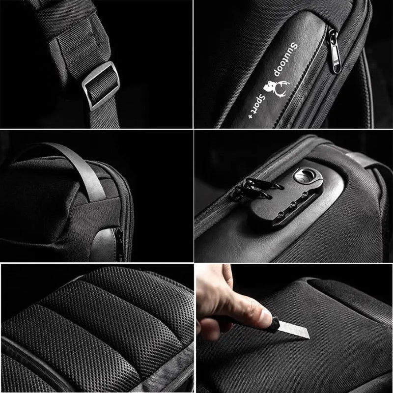 Mochila Slim Antifurto Multifuncional À prova D'agua e Saída USB - Luxy Slim™ MM04 Vendido e entregue por 