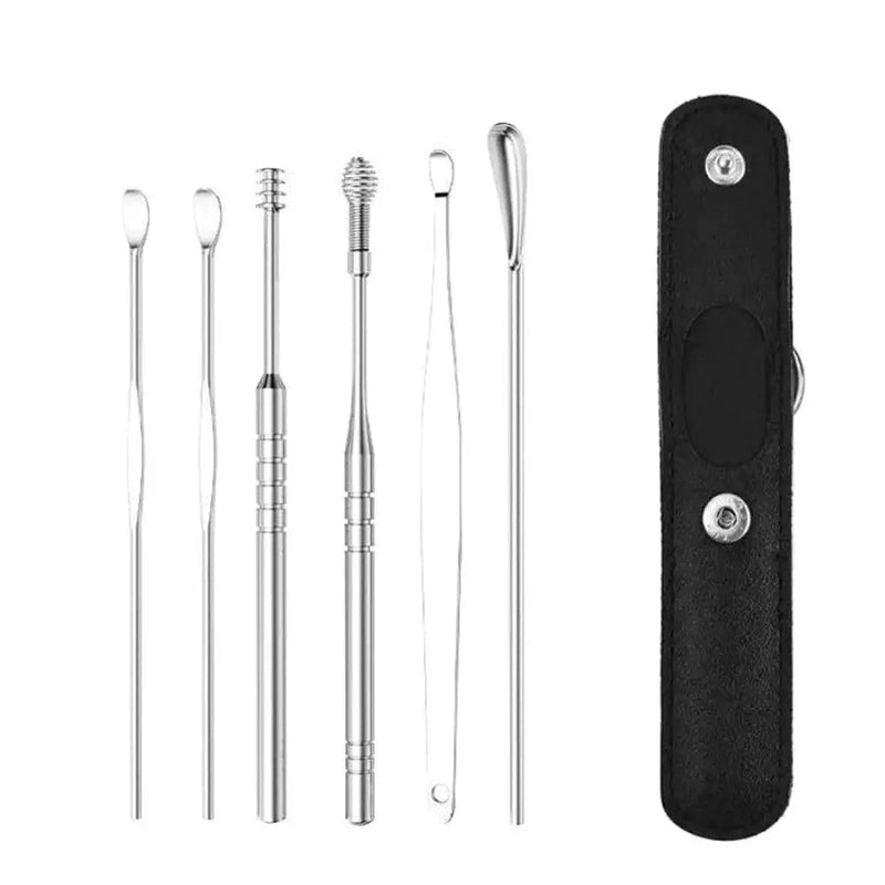 Removedor Cera De Ouvido Kit 6 Peças Aço Inox Limpeza - Ear Cleaner™ SD22 Vendido e entregue por 