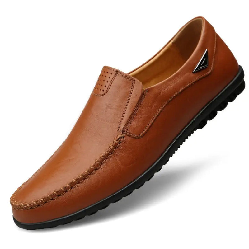 Sapato Mocassim Couro Italiano - Royal Classic™ MM35 Vendido e entregue por Marrom Escuro 38 