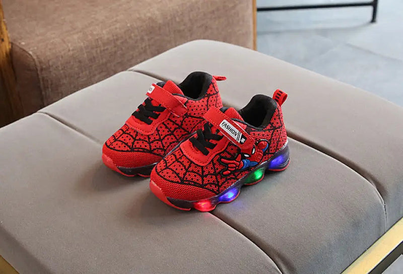 Tênis Infantil Homem Aranha com Luz Led - Spider Man Kids™ Tênis Vendido e entregue por 